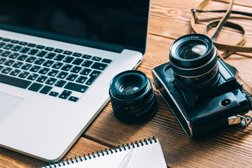 Work space for photographer